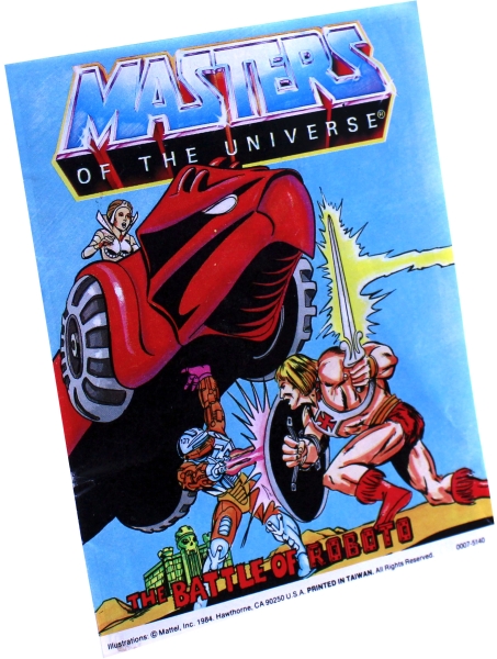 Masters of the Universe Mini-Comic (Figurenbeilage) "The Battle of Roboto" von Mattel (einsprachig)